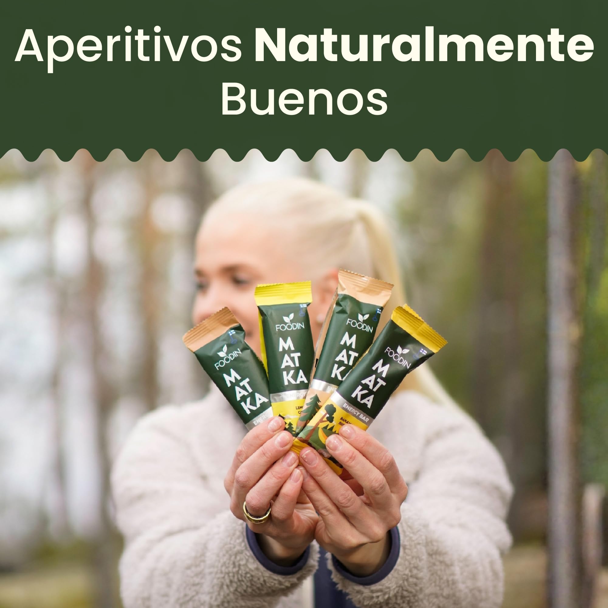 FOODIN MATKA Barrita Energética — Pastel de Limón – Sin Azúcar Añadido – Snack Refrescante y Natural – 12 x 50 g