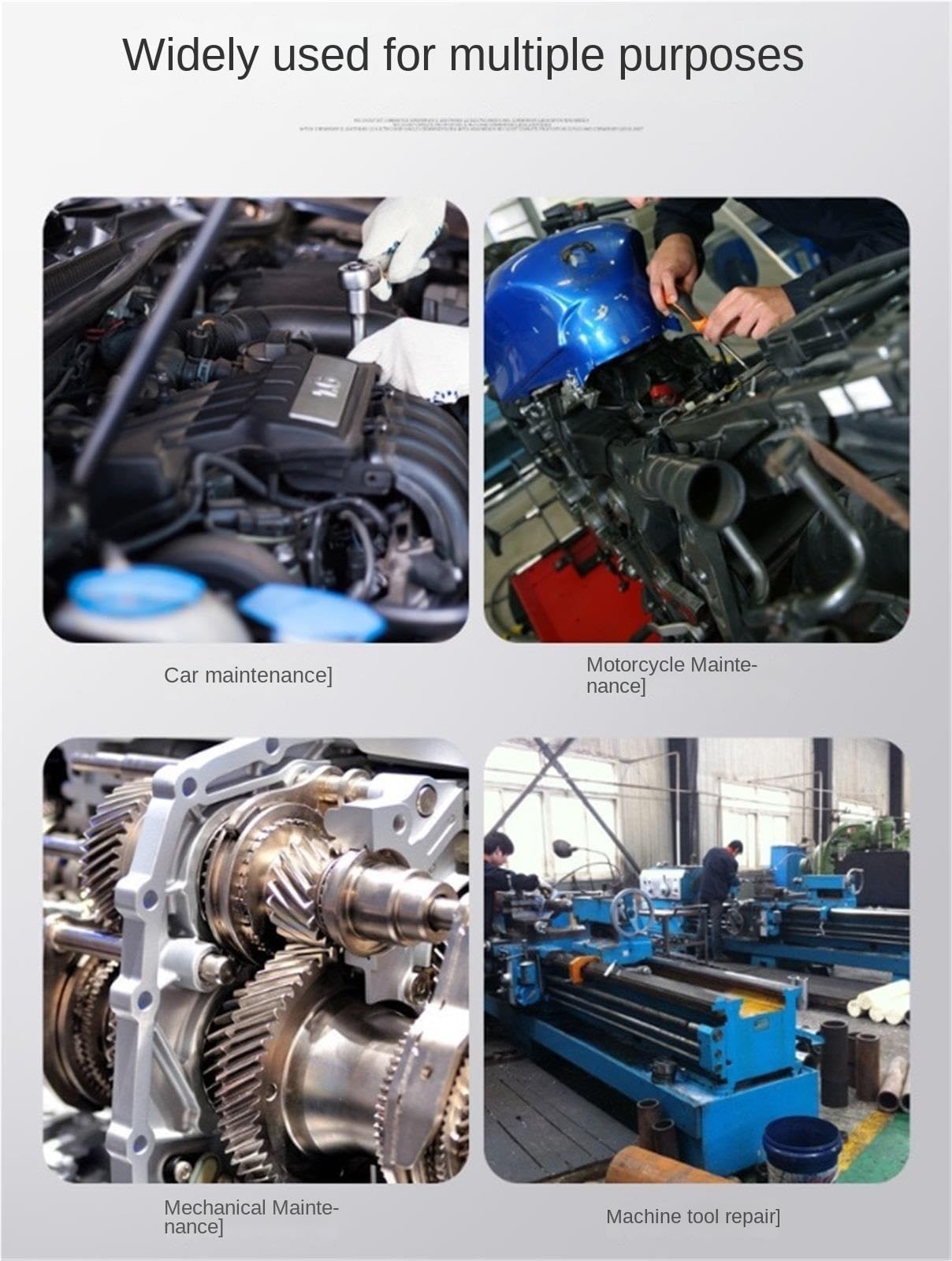 Zestaw do Naprawy Przenośne Zestaw Narzędzi Mechanicznych 22-częściowy Nasadek Pneumatycznych Długich Naprawczych Z Walizką Wielofunkcyjne Trwałe
