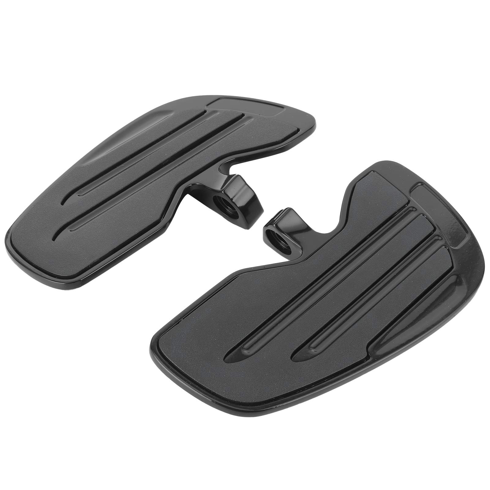 Pedane Pilota Anteriori Pedane Pedana Pedana in Alluminio con Cuscinetto in Gomma Compatibile con Poggiapiedi Moto Indian Sixty Bobber 2015-2021 (BLACK)