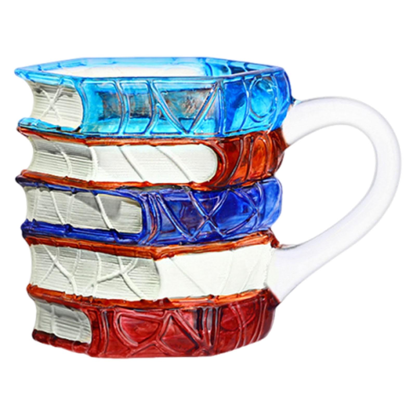 Mug café borosilicate fait main d'une élégance littéraire pure