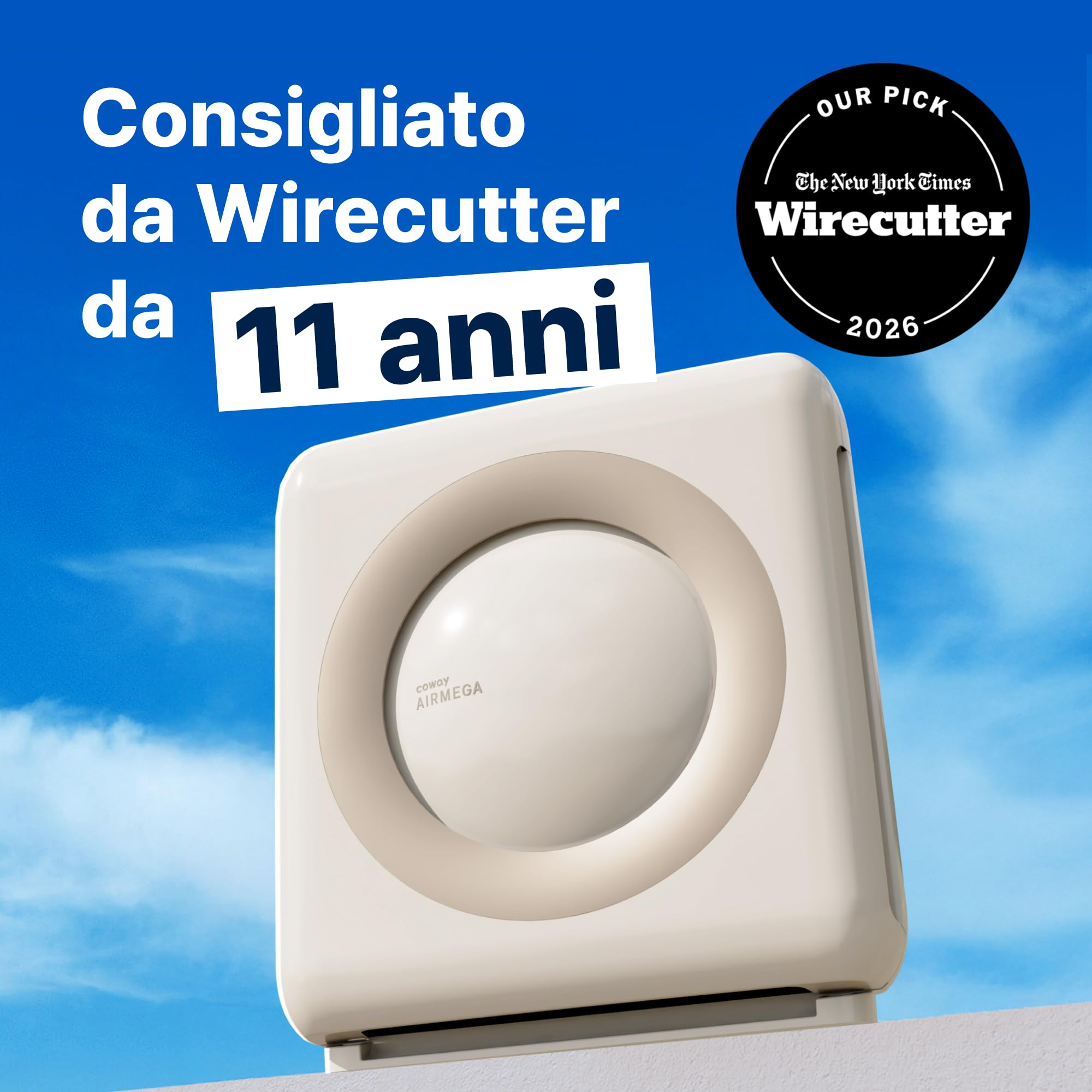 COWAY Purificatore d'Aria HEPA Casa Allergie, Auto, MIGHTY AP-1512HH, Beige — immagine 3 di 13