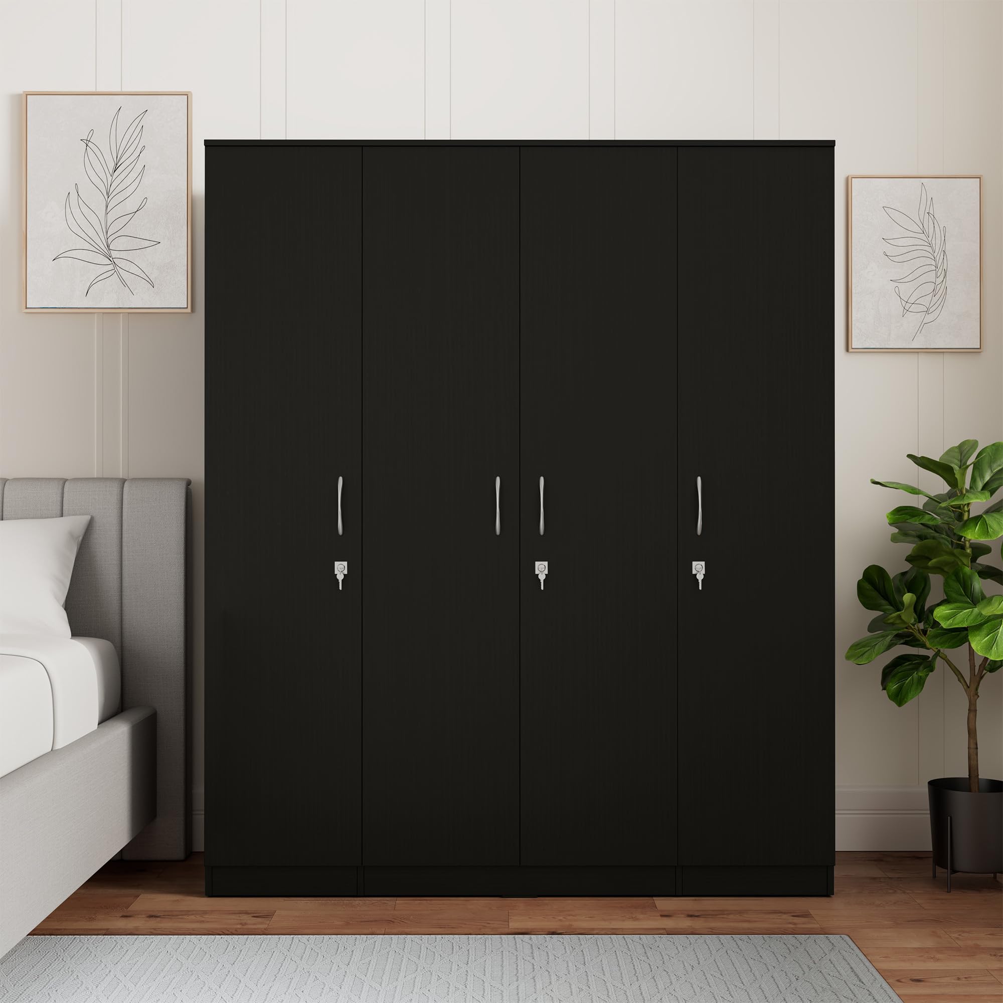 See full amazon price history chart for Amazon Brand - Solimo Alpha 4 Door Engineered Wood Wardrobe with Drawer (Wenge Finish) Amazon Brand - Solimo Alpha 4 Door Engineered Wood Wardrobe with Drawer (Wenge Finish) (B0CV3YSZ1T) Amazon Price History, Amazon Price Tracker
