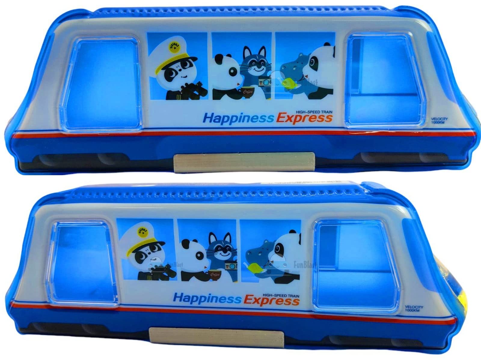FunBlast Pencil Case for Kids Magnetic Geometry Box with Sharpener – Train Toy Pencil Box - Stationary Organizer Pencil Box for Kids, Boys – Stylish Pencil Case for Students School Supplies (B09SXT4P9V) Amazon Price History, Amazon Price Tracker