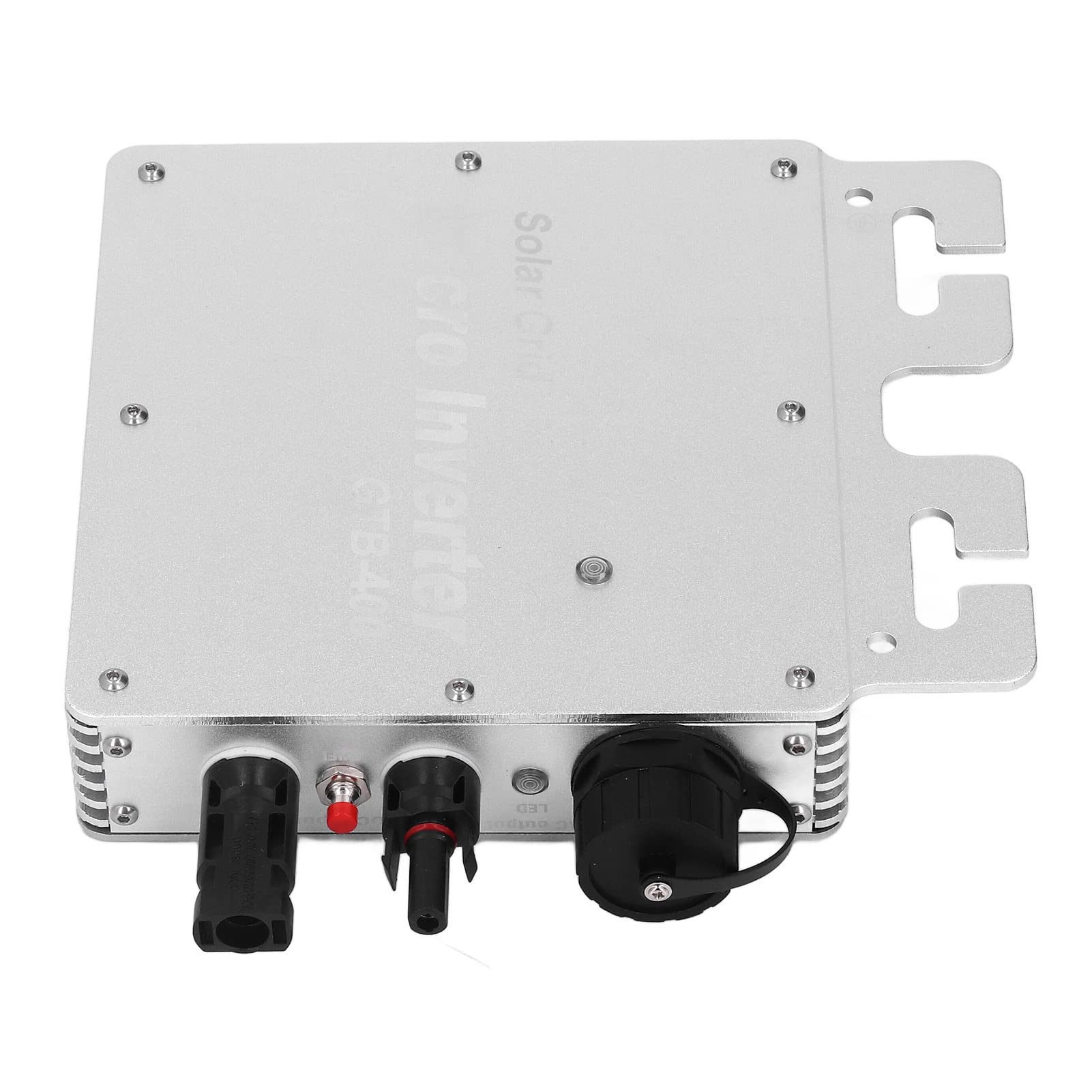 Controlador Solar MPPT, Inversor Solar Multifunción de Alta Eficiencia WIFI y Control de Aplicaciones Fácil de Instalar con Piezas de Montaje para Estación Base (Plata)