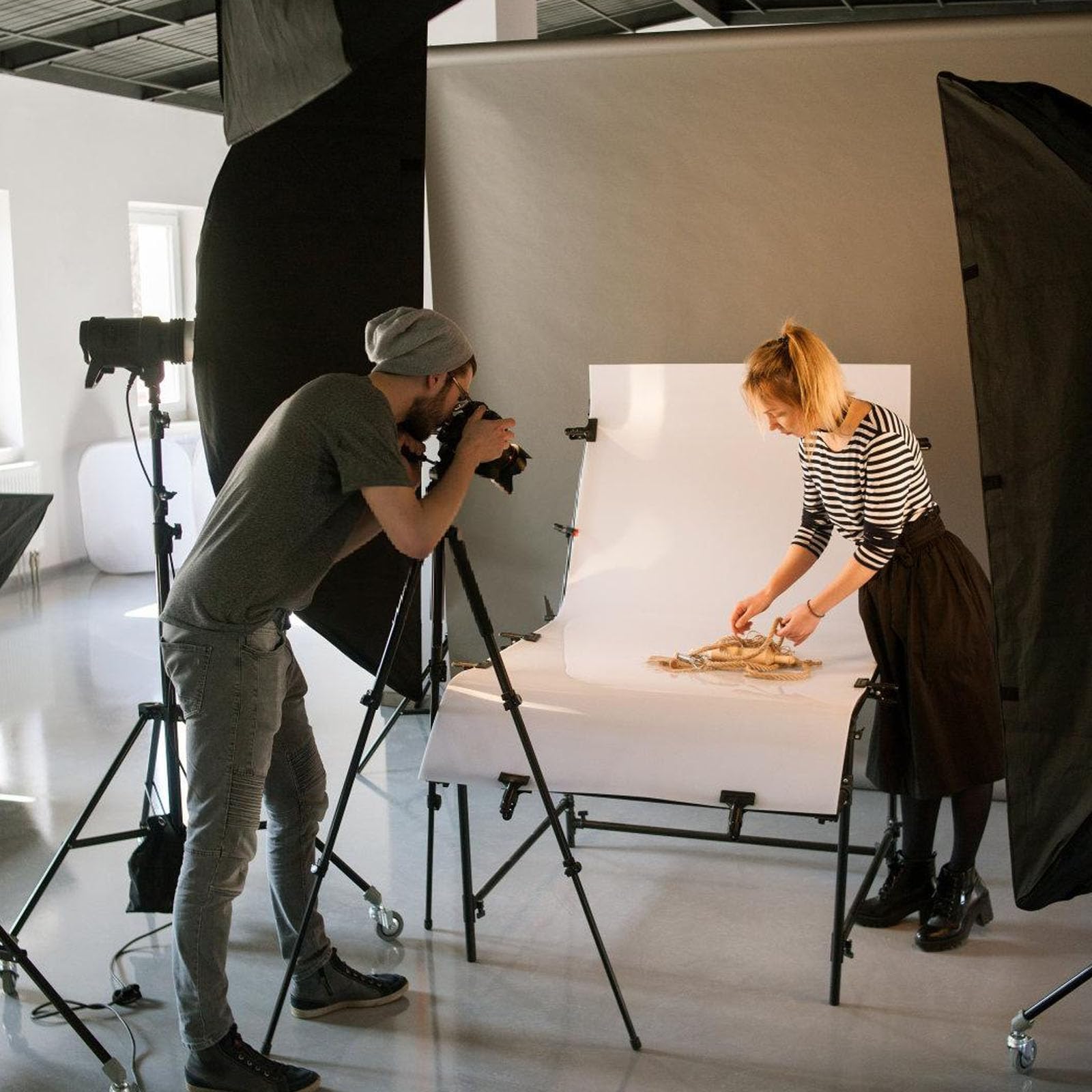 Mesa de presentación reflectante de 30/40 cm para fotografía de productos profesionales en blanco y negro para accesorios fotográficos, equipos de estudio