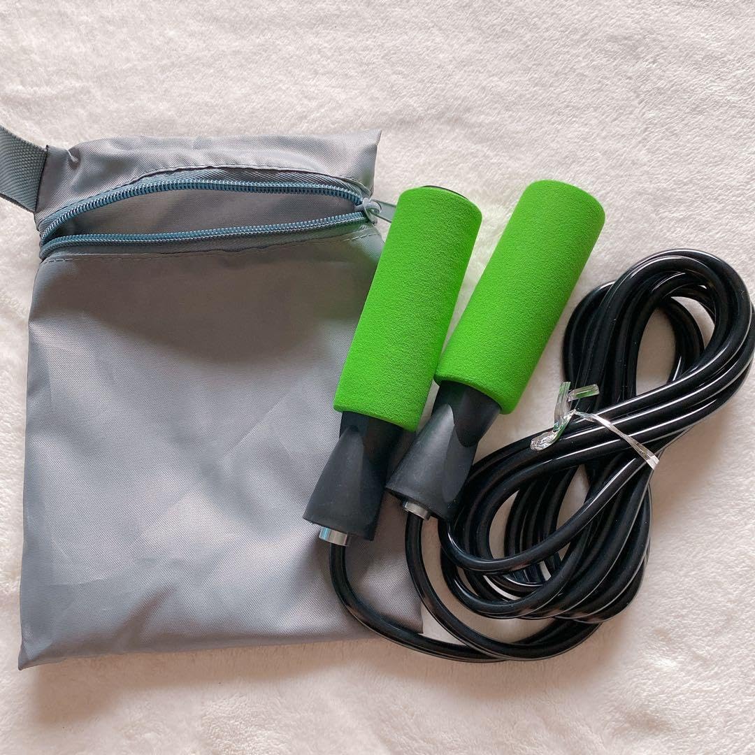 50%offクーポン有 縄跳び トレーニング なわとび 長さ調整 大人用 子供用 男女兼用 キッズ 室内 屋外 スポーツ 筋トレ ダイエット  エクササイズ フィットネス : BeryKoKo Direct Yahoo店 - 通販 - Yahoo!ショッピング エクササイズ スピードなわとび ジップポーチ付 大人 子供 縄飛び 緑色 黒色