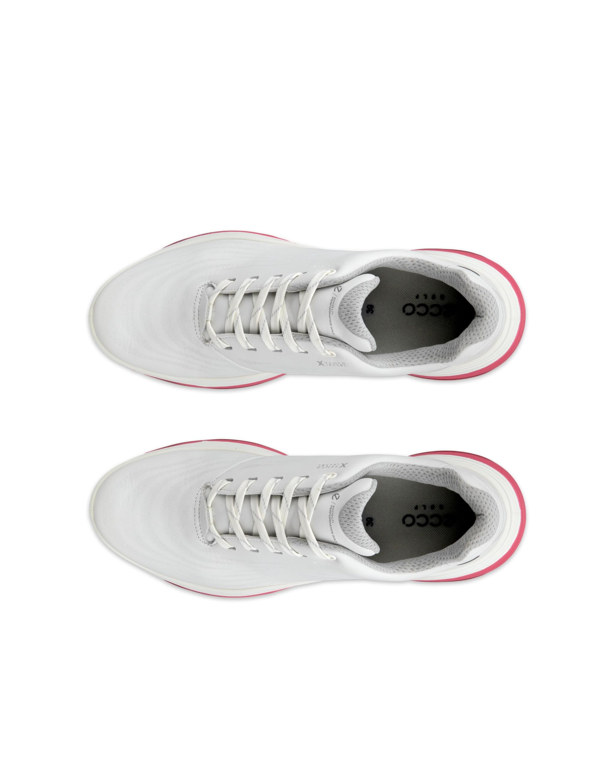 ECCO Womens 2024 Wasserdichtes Leder Spikeless Atmungsaktive Golfschuhe