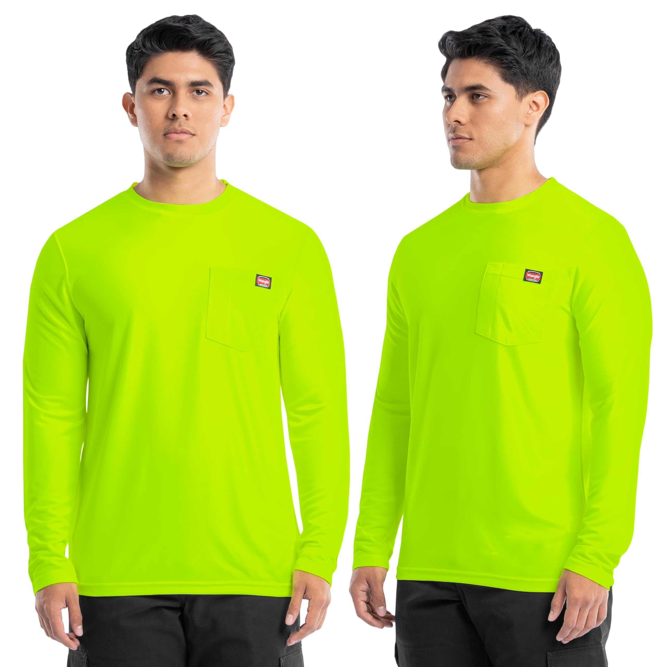 Men's Long Sleeve UPF 40 Performance Pocket T-Shirt, 2-Pack