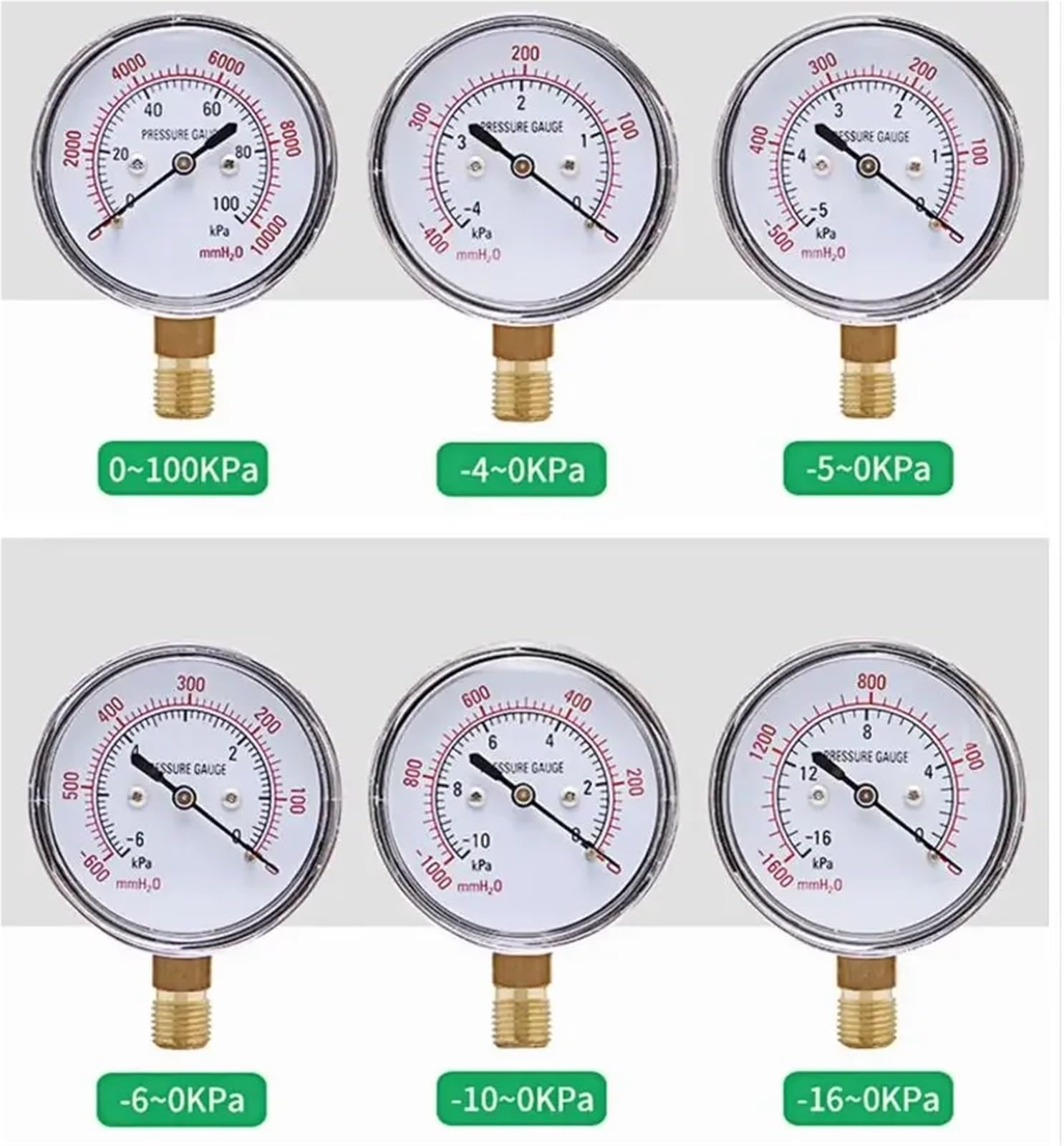 YE-60 ciśnieniomierz membranowy, wodomierz, powierzchnia kolumny, mikro 5 kPa, 10 kPa, 15 kPa, 20 kPa, 25 kPa, 30 kPa gaz (0-1,6 Mpa)