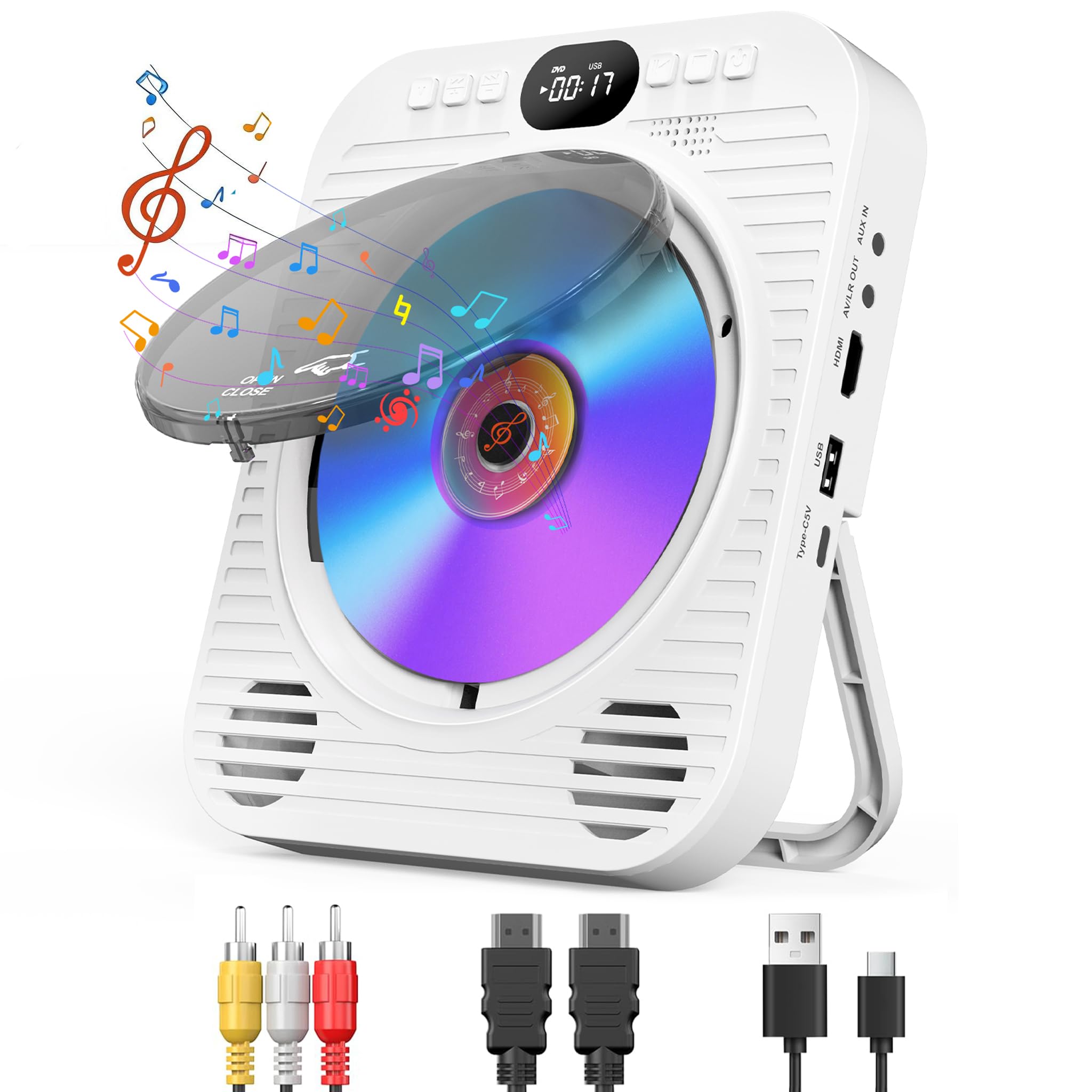 Ceihoit Mini CD DVD Player for TV