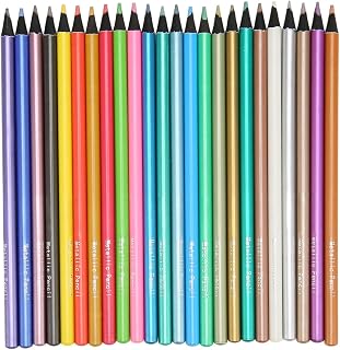 Colored Pencils,24 Colors Painting Coloring Pencils Hand Painted DIY Making Pencils Sketching Pencils for Craft Painting Sketch Coloring Design Scrapbooking