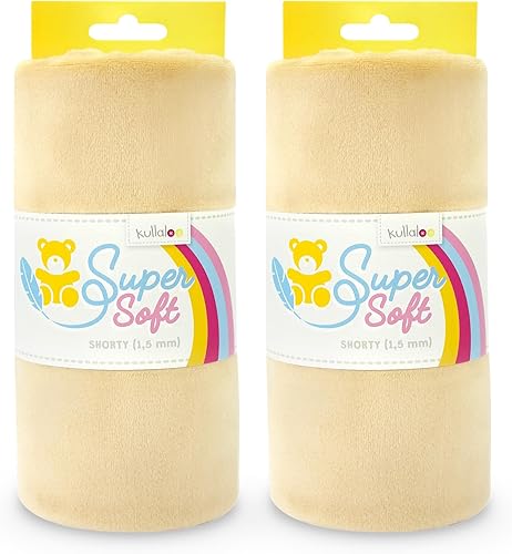 Miniatura 1 de Tela de felpa de pelo corto para coserMinky para peluches y muchos más  39.5 x 29.5 pulgadas  Longitud del pelo 116 pulgadas (0.059 in)  Camel