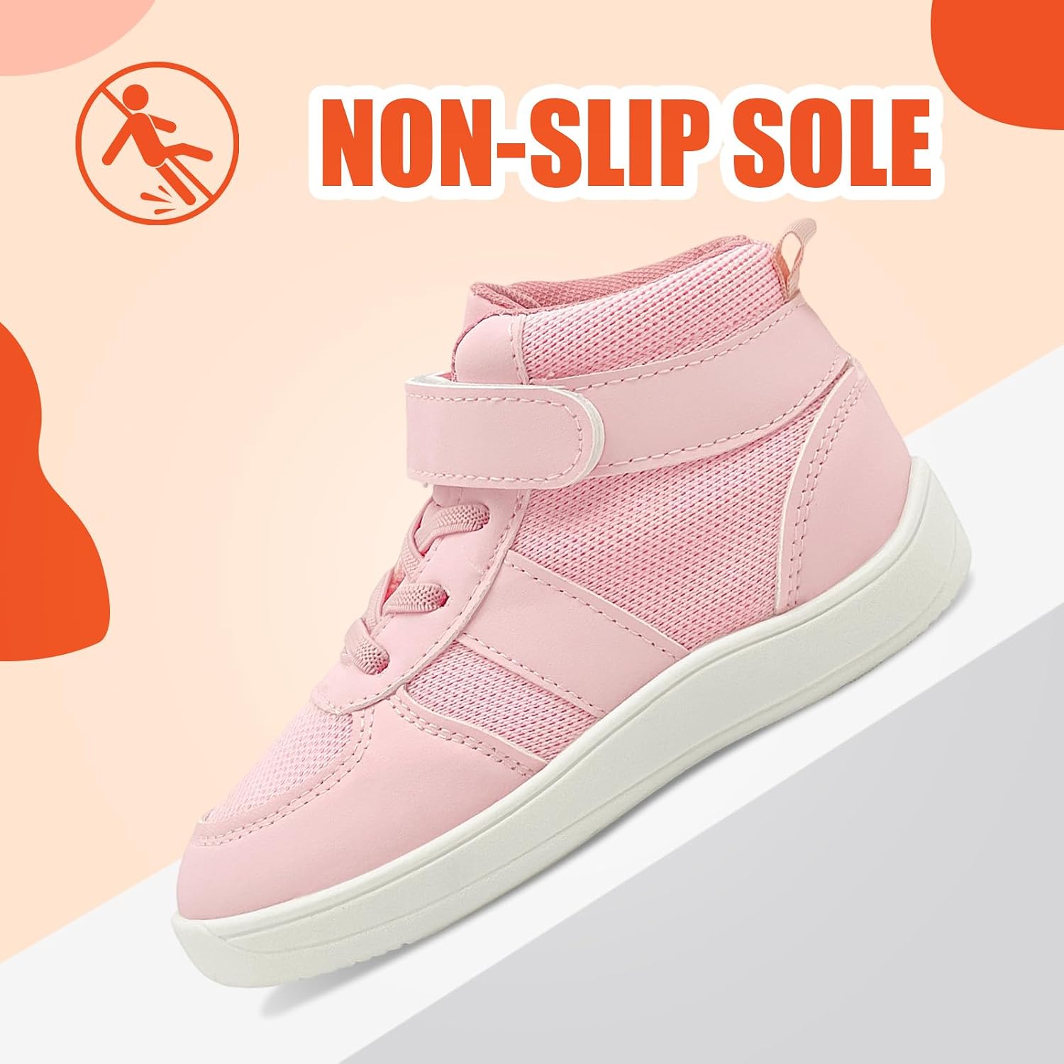 Kids High Top Sneakers Boys Girls Wrestling Shoes Tennis Walking Hiking Waterproof Boots Anti-Skid Athletic Running Shoes