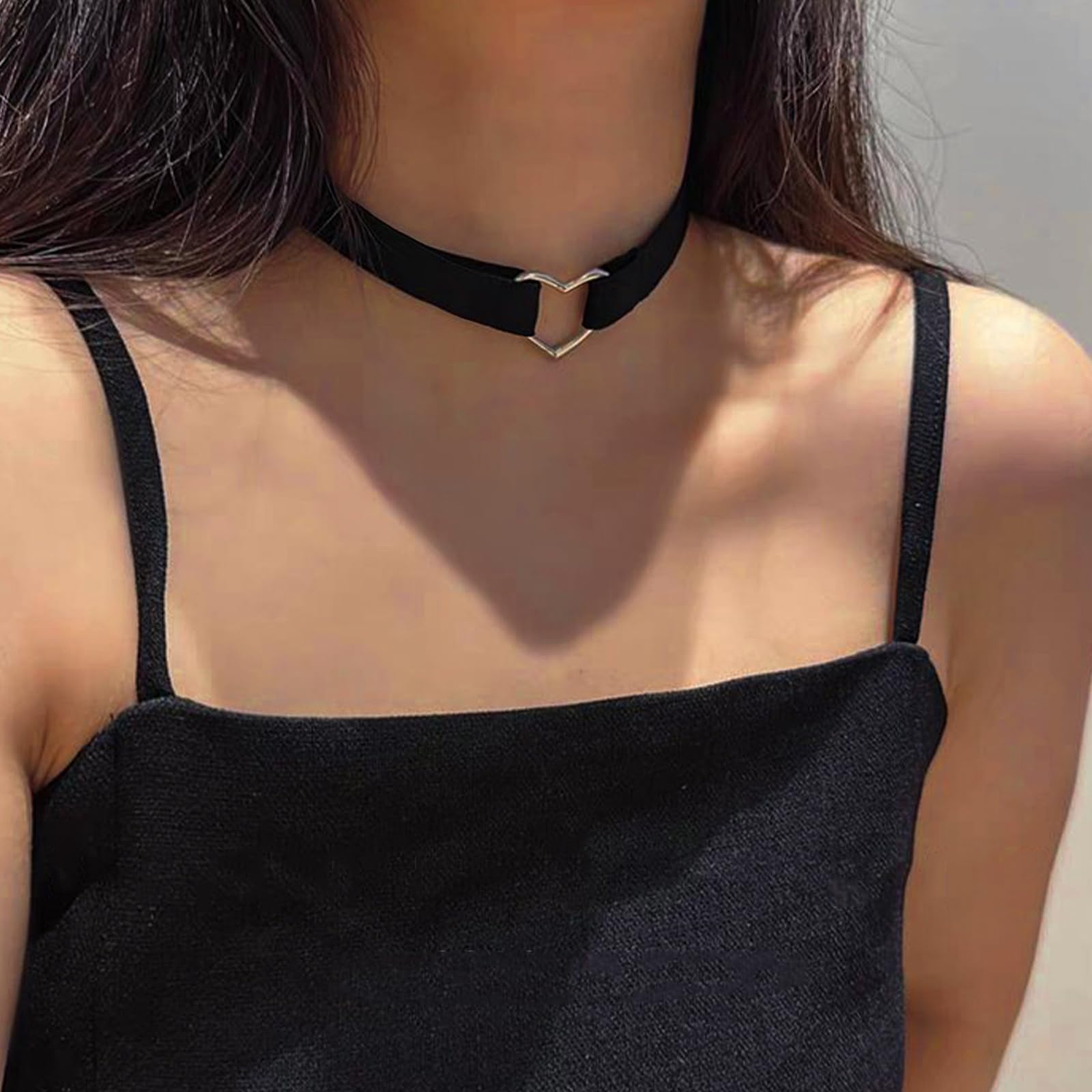Collana Uomo In Corda Di Pelle Con Pietra Lavica Nera | Girocollo Regolabile 46-90cm Trendsmax