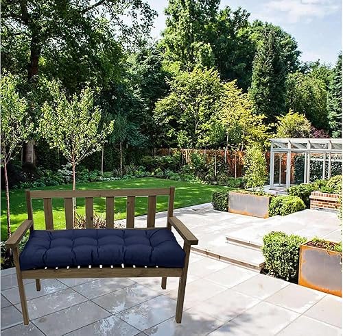 Miniatura 4 de Cojín de banco para exteriores, cojines de columpio de porche, cojines de repuesto de patio, 51 x 19.5 pulgadas para muebles de jardín, tumbona de