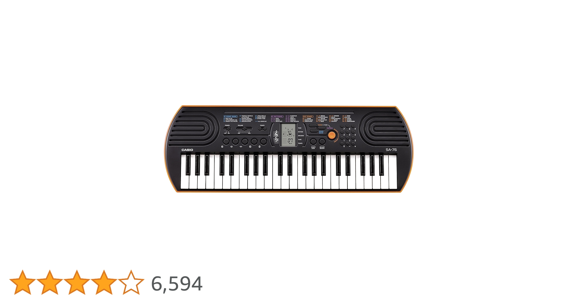 Amazon.co.jp: カシオ(CASIO) ミニキーボード Casiotone SA-76 44ミニ