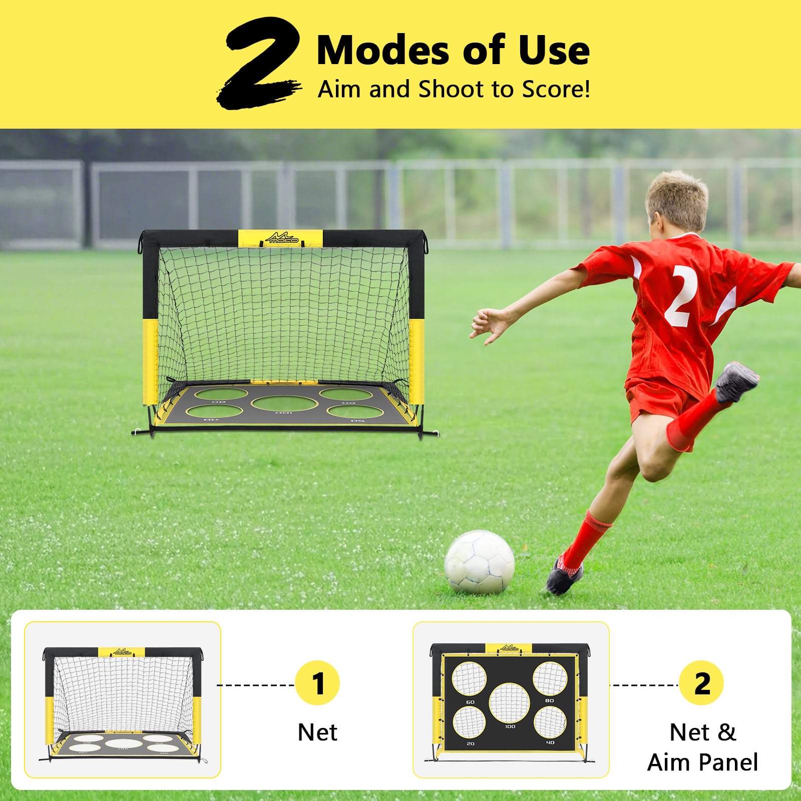 MoKo Cage de Foot, But de Foot Enfant Exterieur, 2 en 1 avec 5 Cible et Sac de Transport, Cages et Mini Buts pour Garçons Jardin Formation Cadeaux l' Intérieur et l'Extérieur MoKo Cage de Foot, But de Foot Enfant Exterieur, 2 en 1 avec 5 Cible et Sac de Transport, Cages et Mini Buts pour Garçons Jardin Formation Cadeaux l' Intérieur et l'Extérieur