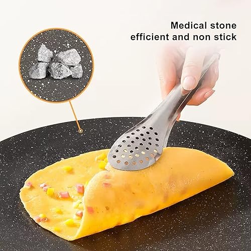 Miniatura 3 de Sartén coreana para barbacoa para estufa estufa de campamento y estufa IH plancha redonda con revestimiento de 6 capas sartén con revestimiento