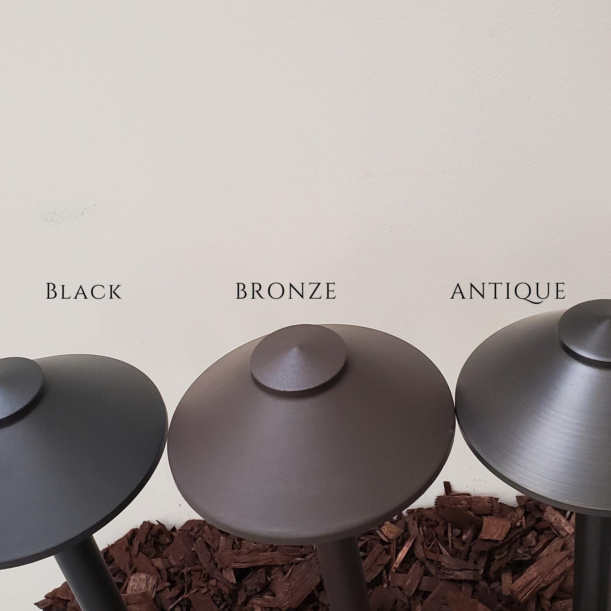 Home Decorators Outdoor LED Path Lights - Antique Bronze Finish, Hardwired & Even Lighting