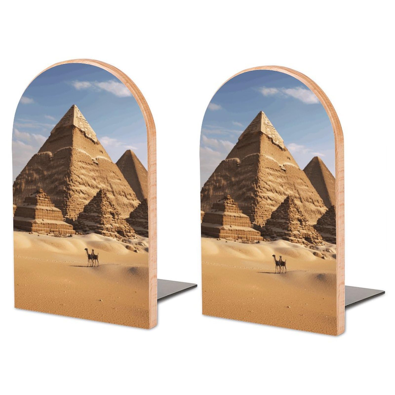 Serre-livres réglables pyramide d'Égypte : sublimez votre décoration de maison et de bureau
