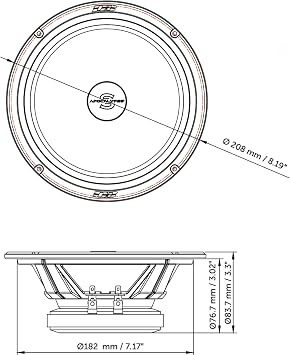 Apocalypse 8 Midrange Speakers (Pair) by Deaf Bonce