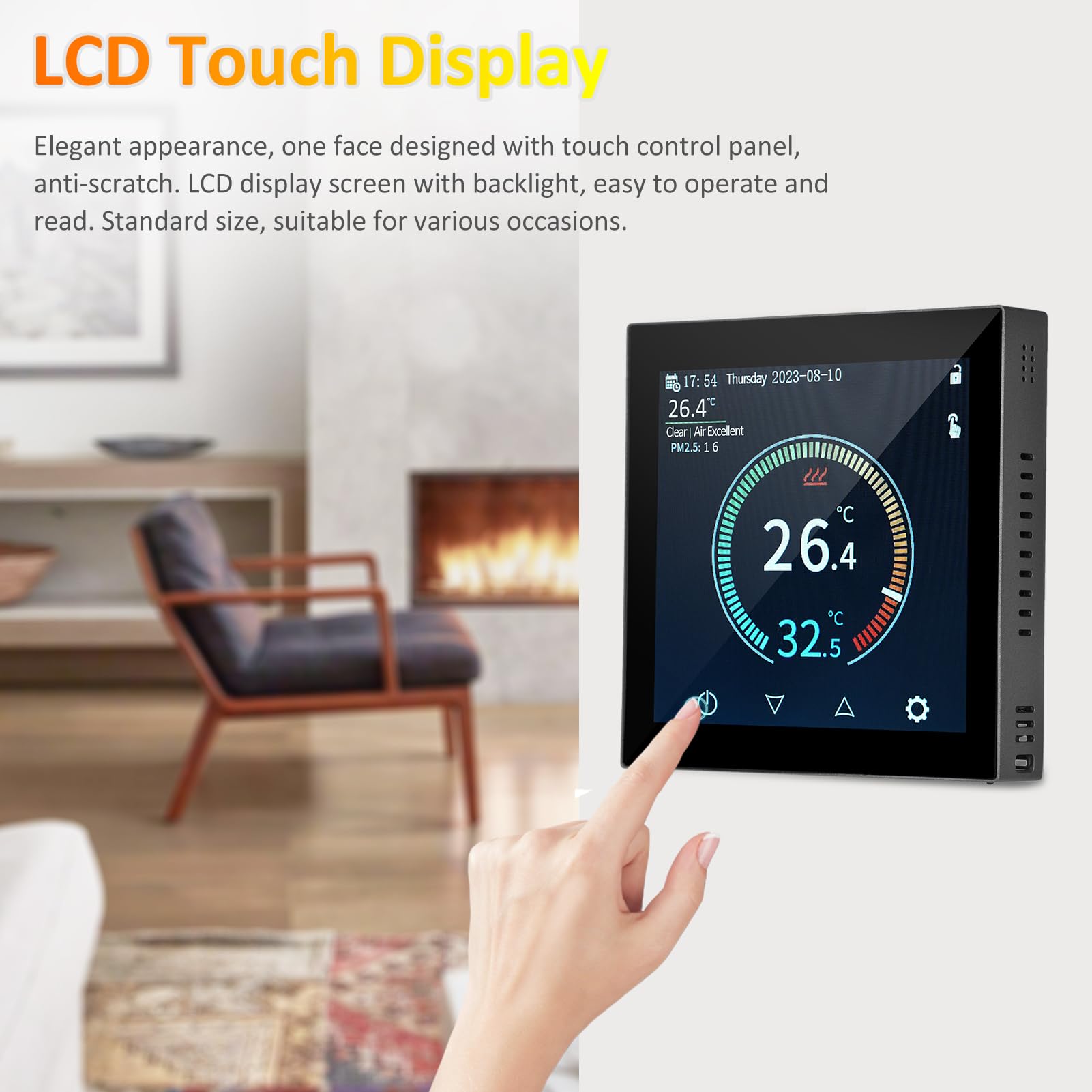 WIFI inteligentny termostat grzewczy regulator temperatury z ekranem dotykowym wyświetlacz LCD sterowanie aplikacją telefonu komórkowego tygodniowe programowalne zabezpieczenie przed zamarzaniem do