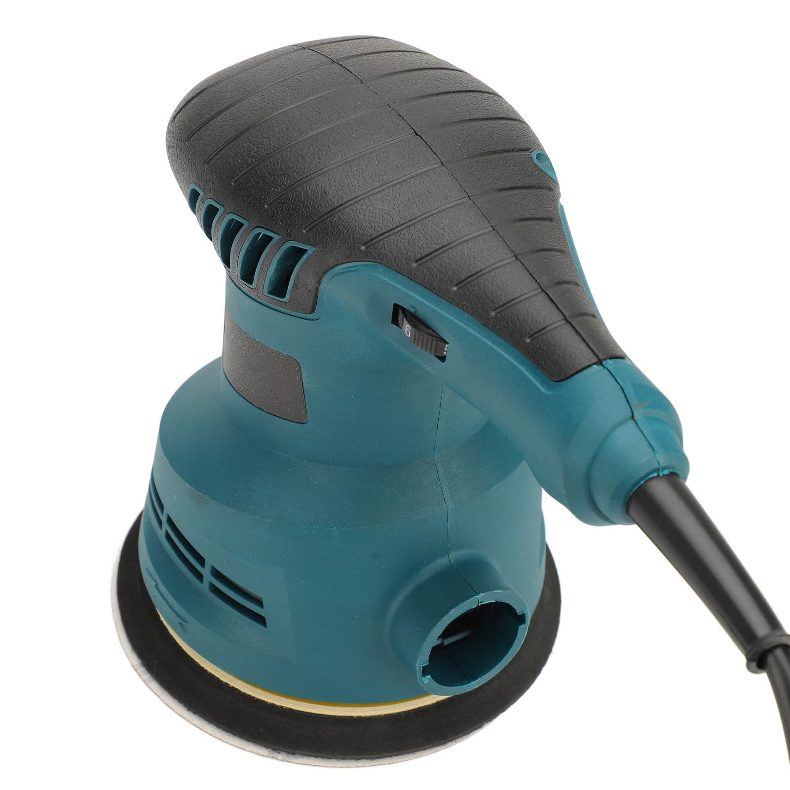 Orbital Sander 5 Inch 6 Variable Speeds Palm Sander with 5 Sandpapers 3 Sponge Pads Electric Sander Kit for Woodworking Furniture US 110V