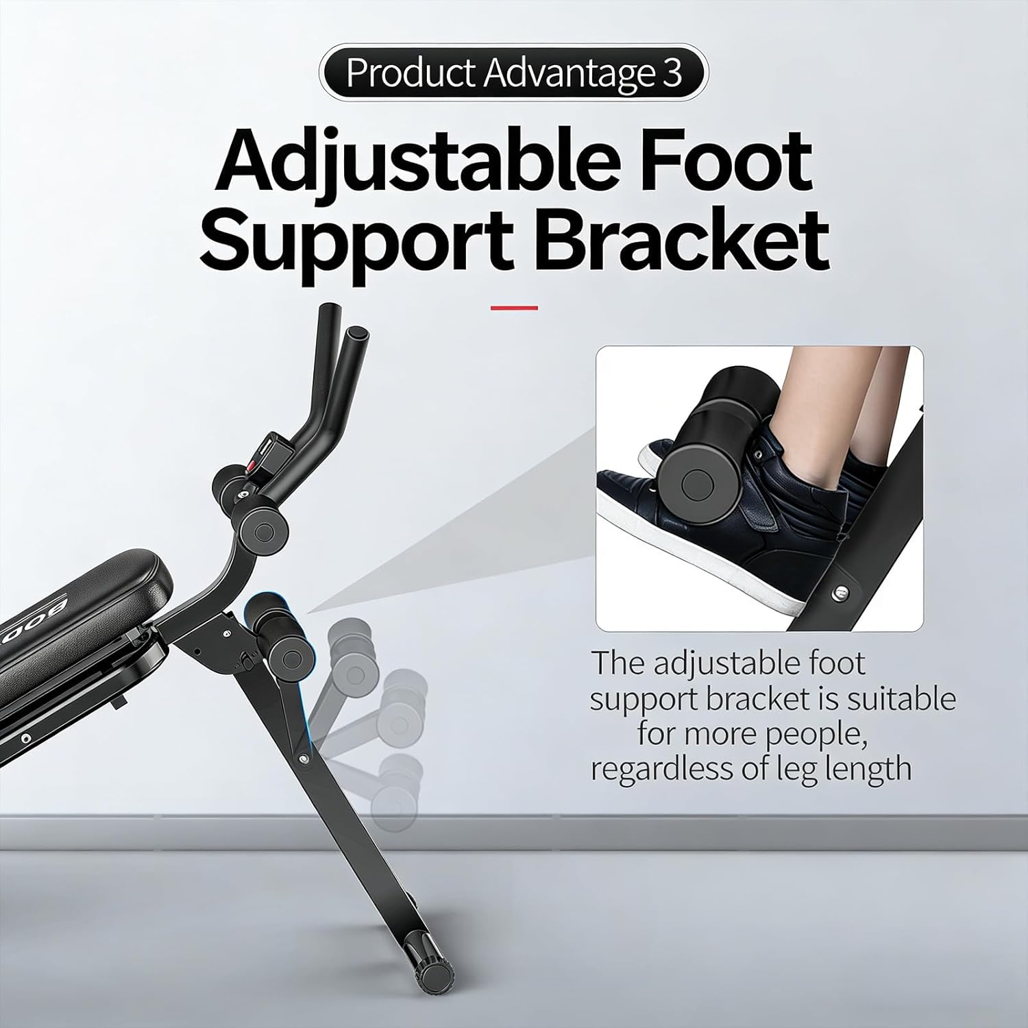 Sit Up Bench Adjustable,Ab Workout Machine,Foldable Sit-Up Bench,Exercise Machine Bench,Multi-Functional Exercise Equipment For Leg,Abdomen Trainer For Stomach Workout,Strength Training Weight Benchs