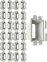 Vista 9 de iMBAPrice IMBA-BE1 - Extensor de caja de toma de corriente eléctrica no metálica de 1 banda para accesorios de receptáculos de interruptor