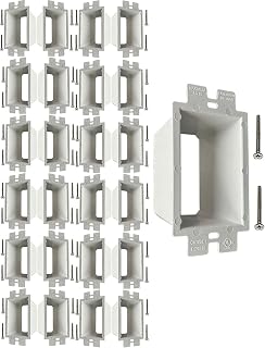 iMBAPrice IMBA-BE1-25 (UL Listed) 1-Gang Non-Metallic Electrical Power Outlet Box Extender for Power Switch Receptacles Accessories, 25-Pack