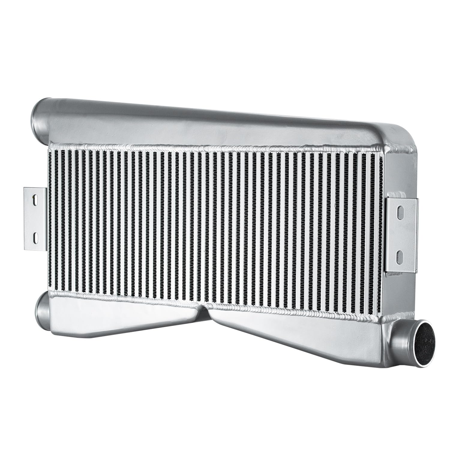 Intercooler doppio turbo universale 61 x 22,9 x 8,9 cm, barra e piastra personalizzata (2 in/1 out) SL