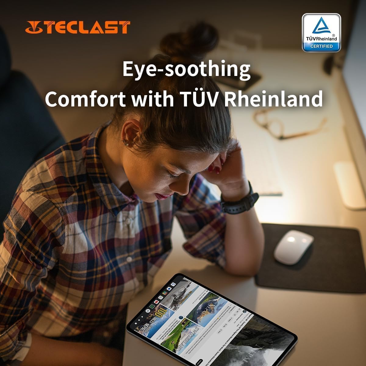 TECLAST T45HD 2K Tablet 10,5 Pollici 16GB+128GB ROM/4TB TF, 4G LTE Dual SIM+5G WiFi, 2GHz T606 Octa-Core, Android 13/8+13MP/7200mAh/GMS/GPS/TUV/3.5mm Jack/Widevine L1-2024