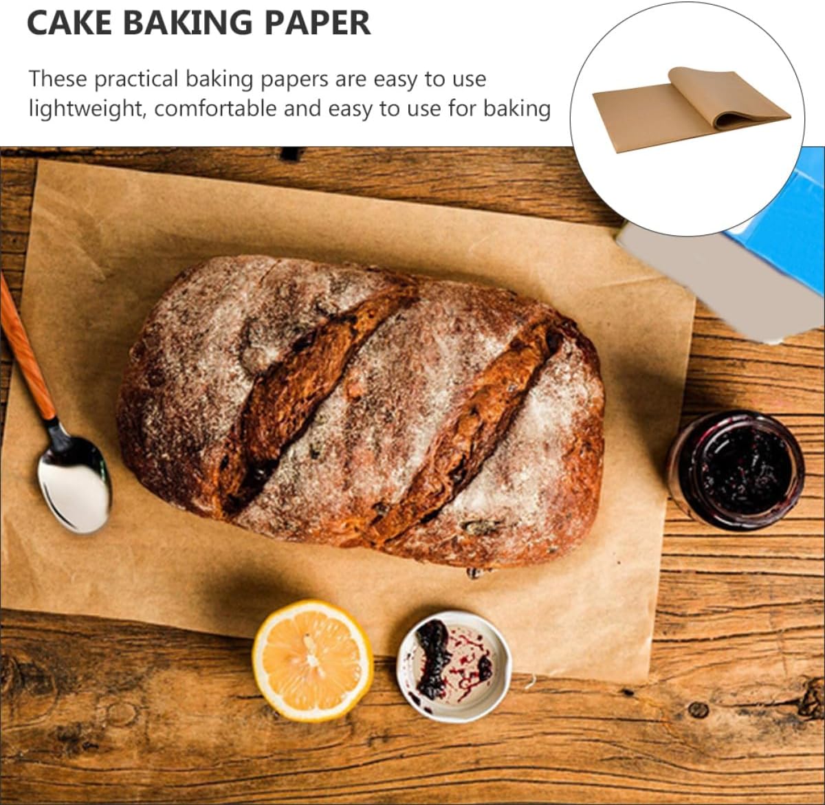 CALLARON 100pcs Non-stick Parchment Paper Cooking Sheets 40x30cm Greaseproof Baking Paper for Air Fryer Oven Steaming and Baking