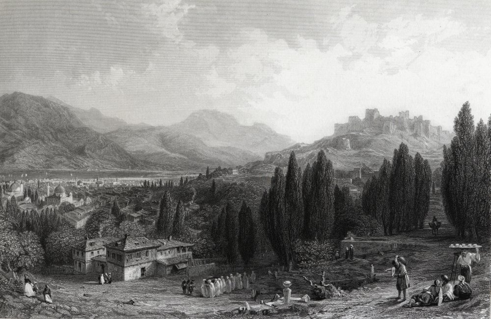 Posterazzi Izmir (Formerly Smyrna) Turkey Drawn By Thomas Allom Engraved Poster Print by by J.B.Alle