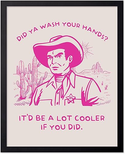 Miniatura 72 de Poster Master Póster con texto en inglés "You've Yeed Your Last Haw", estampado retro de vaquero rosa, arte occidental, arte moderno, arte del