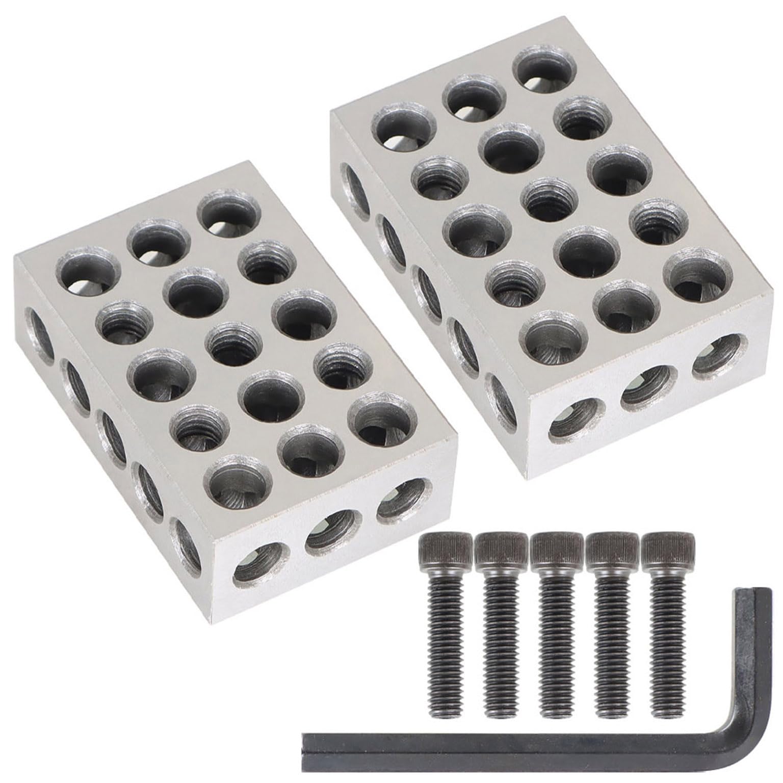 mitoharet Set of 8 Parallel Block1-2- 3 Parallel Washers 23 Holes 5 Holes Thread 0.0001 Inch-picture-19