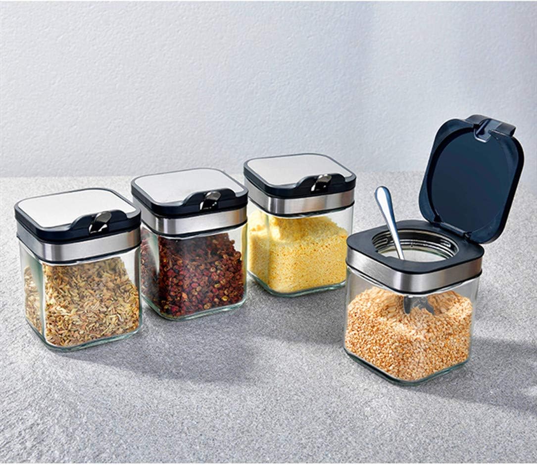 Amazon 家庭での使用調味料 容器 砂糖 塩 容器 調味料入れ 砂糖 入れ物 塩入れ 塩 容器 固まらない 250ml 塩 コショウ入れ オンライン通販