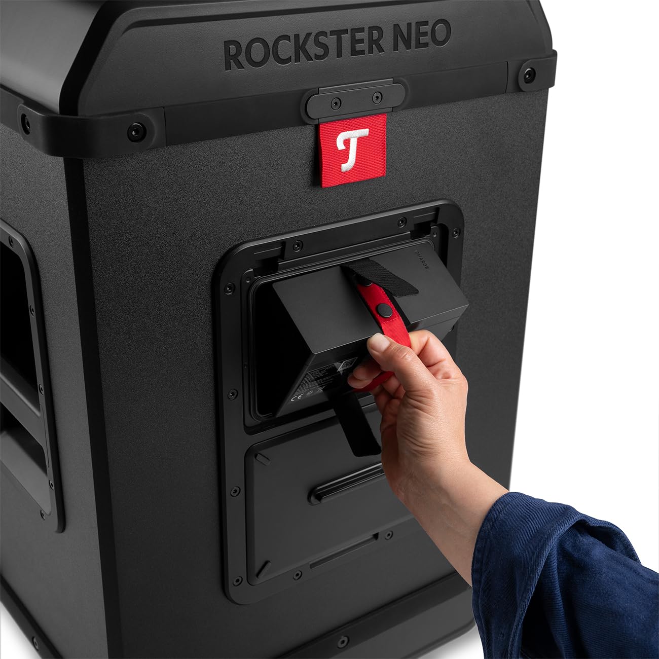 Teufel ROCKSTER NEO Tragbarer Bluetooth Lautsprecher | Extrem Lauter Mobiler Party Bluetooth Speaker - 130 dB SPL Peak - Lange Akkulaufzeit - IP44 Spritzwassergeschützt - Powerbank