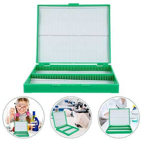 Miniatura 4 de Caja de rebanada Microscopio Diapositiva Almacenamiento de diapositivas Contenedor de almacenamiento de diapositivas Soporte de almacenamiento de