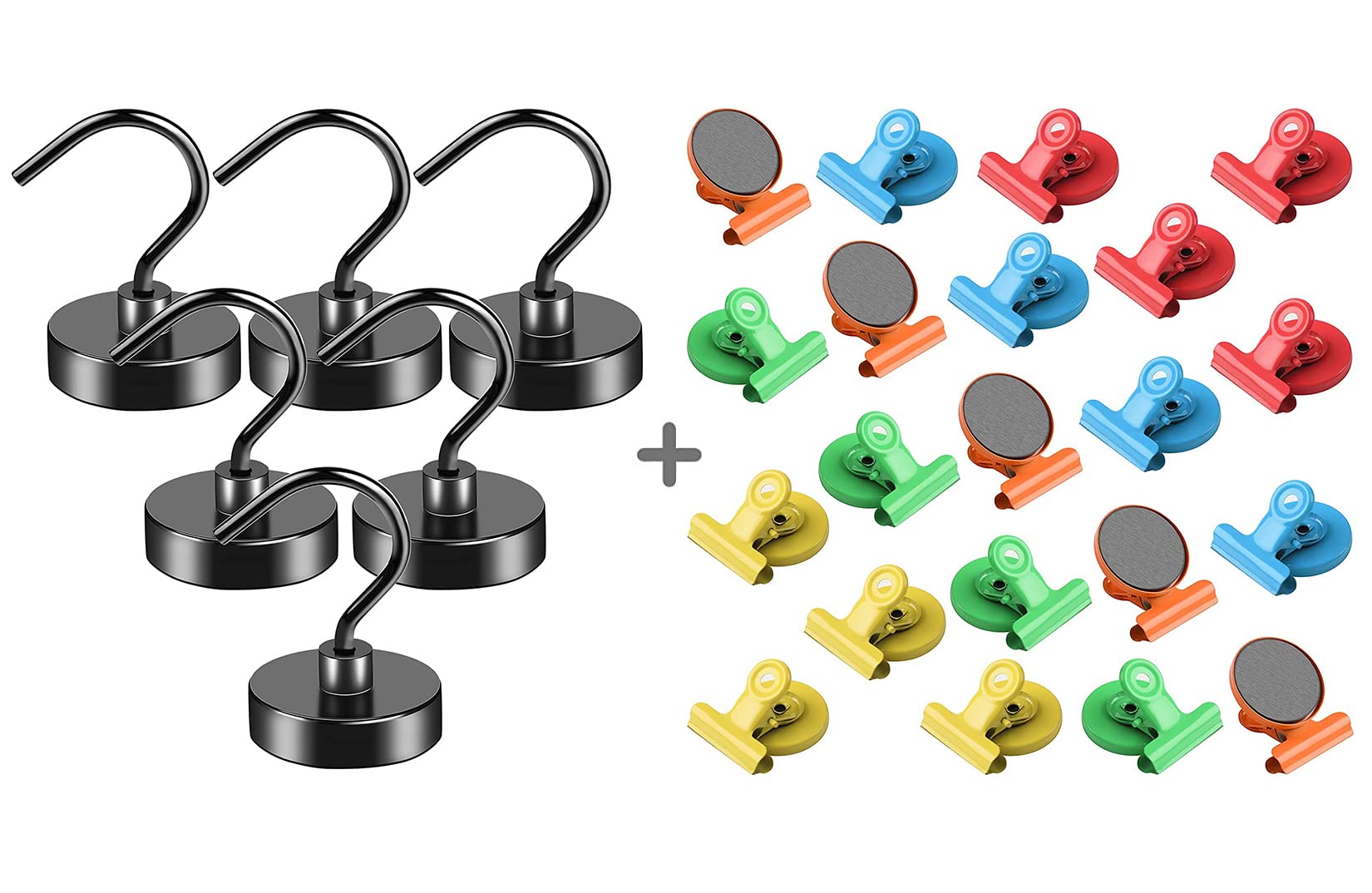 Buy VNDUEEY 6 Pack 50LBS Black Strong Large Opening Hooks