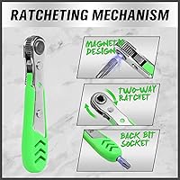 Vista 6 de SWANLAKE 232-Piece Ultimate Screwdriver Bit Set, Cr-V Impact Driver Bit Set, Includes Security Bits, Nut Driver, Ratchet Wrench and Bits Holder