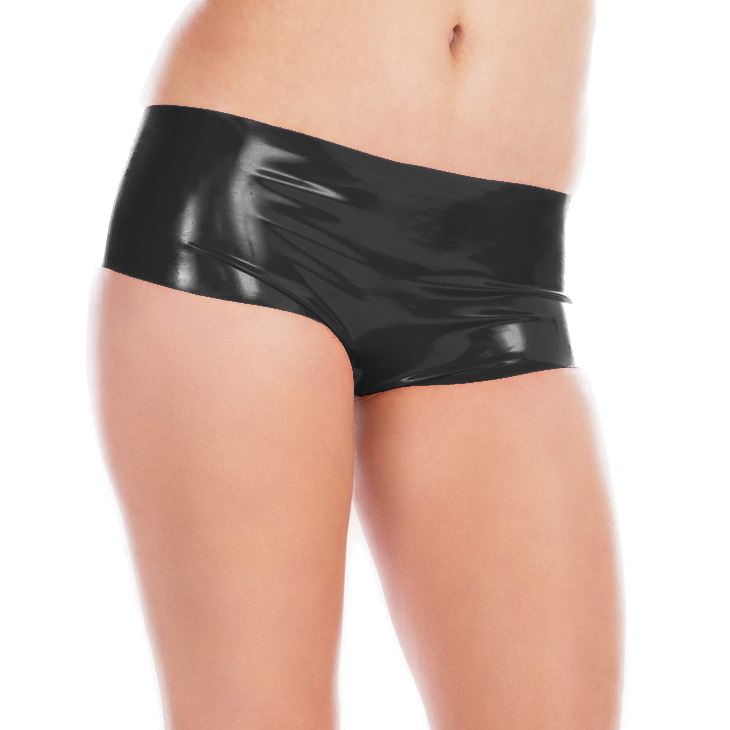 Rubberfashion Pantaloncini in Lattice - Slip in Gomma Molto Aderente - Slip in Lattice Corto - Intimo in Lattice da Donna e Uomo