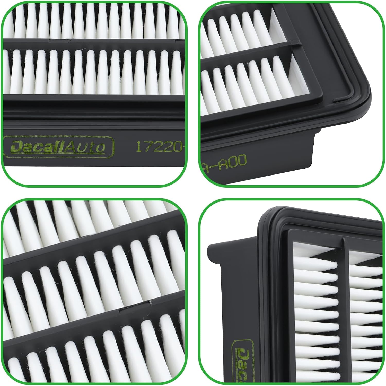 Engine & Cabin Air Filter Set for Honda Civic 1.5L Gas (2016-2021) NOT FOR 2.0L, Replace 80292-TF0-G01, 17220-5AA-A00
