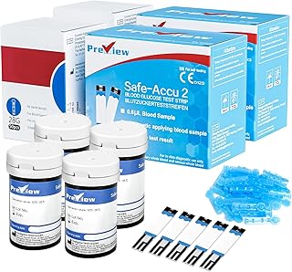 Preview Blood Sugar Strips Blood Glucose Test Strips and Lancing Devices 100 PCS(Monitor is not included)