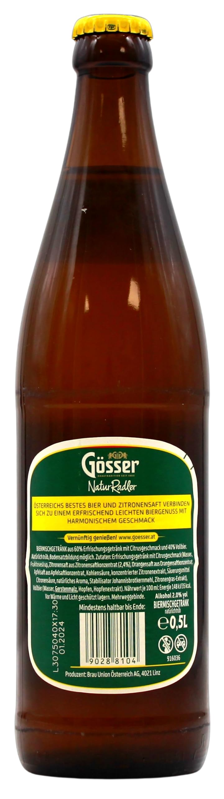 Gösser Natur Radler MEHRWEG, 20 x 500ml