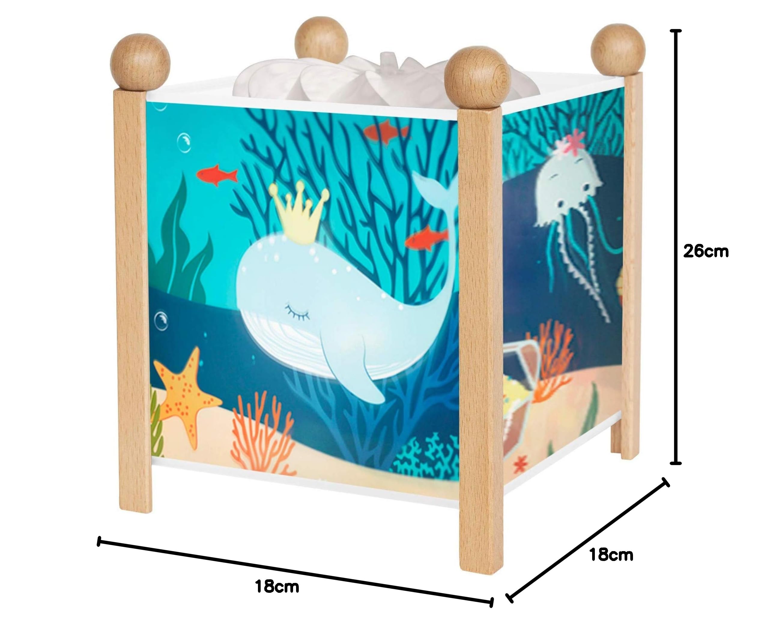 Trousselier Veilleuse - Lanterne Magique Ocean, 12 V