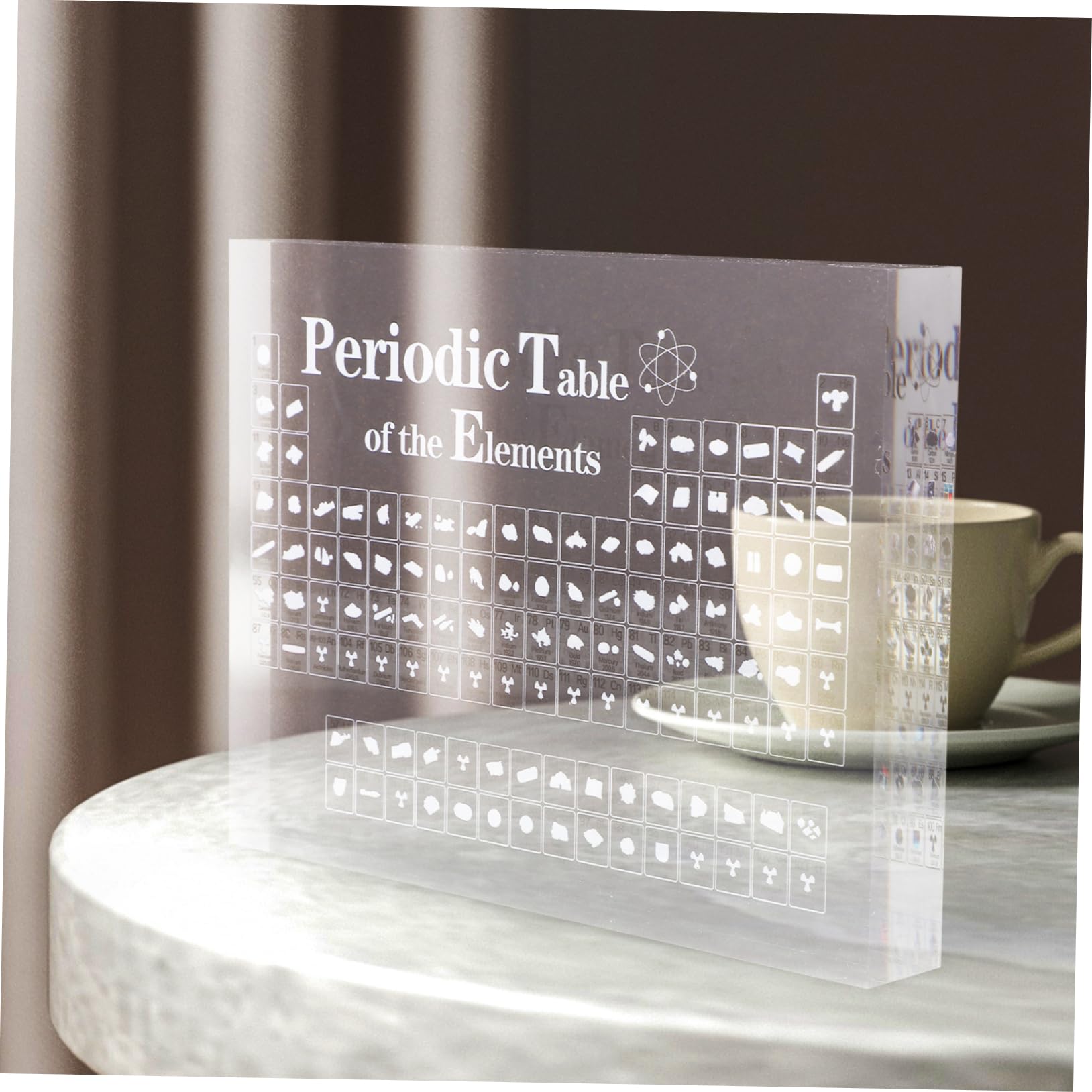 OSALADI Acryl Periodensystem der Elemente Tischdeko für Büro und Bibliothek