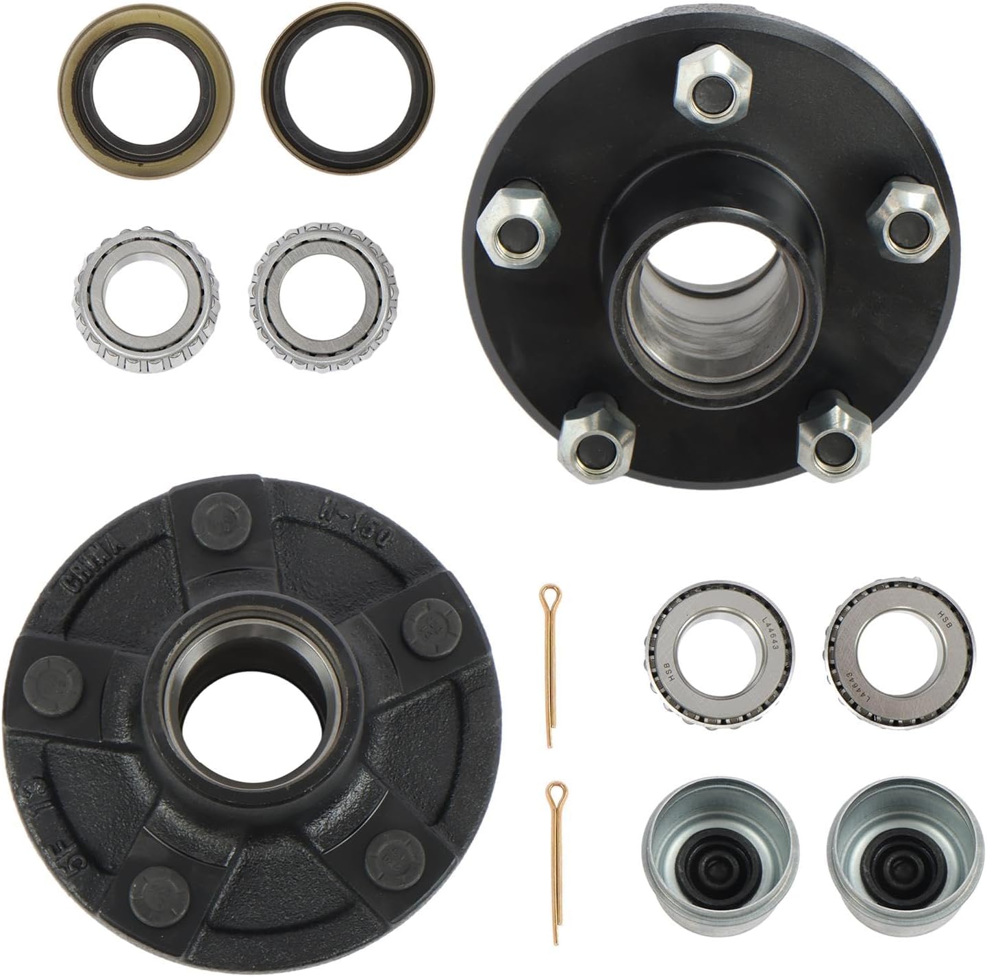 labwork 5 on 4.5 Inch Trailer Hub Bearing Kit Suitable for 2000lbs and 1 Inch Spindle Set of 2