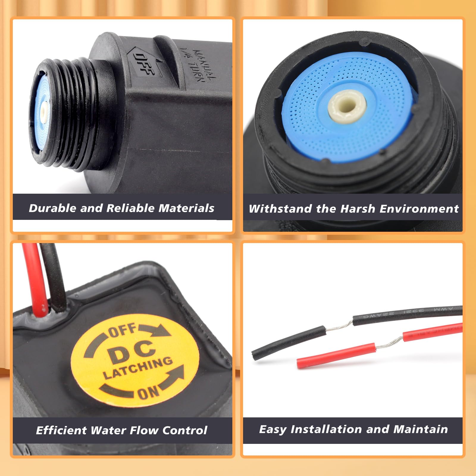 K80920 - Conjunto de solenoide de cierre en maceta para Rain Bird DV, DVF, ASVF, PGA, PEB, PESB, GB, EFB-CP, BPE, BPES Series Sistema de riego