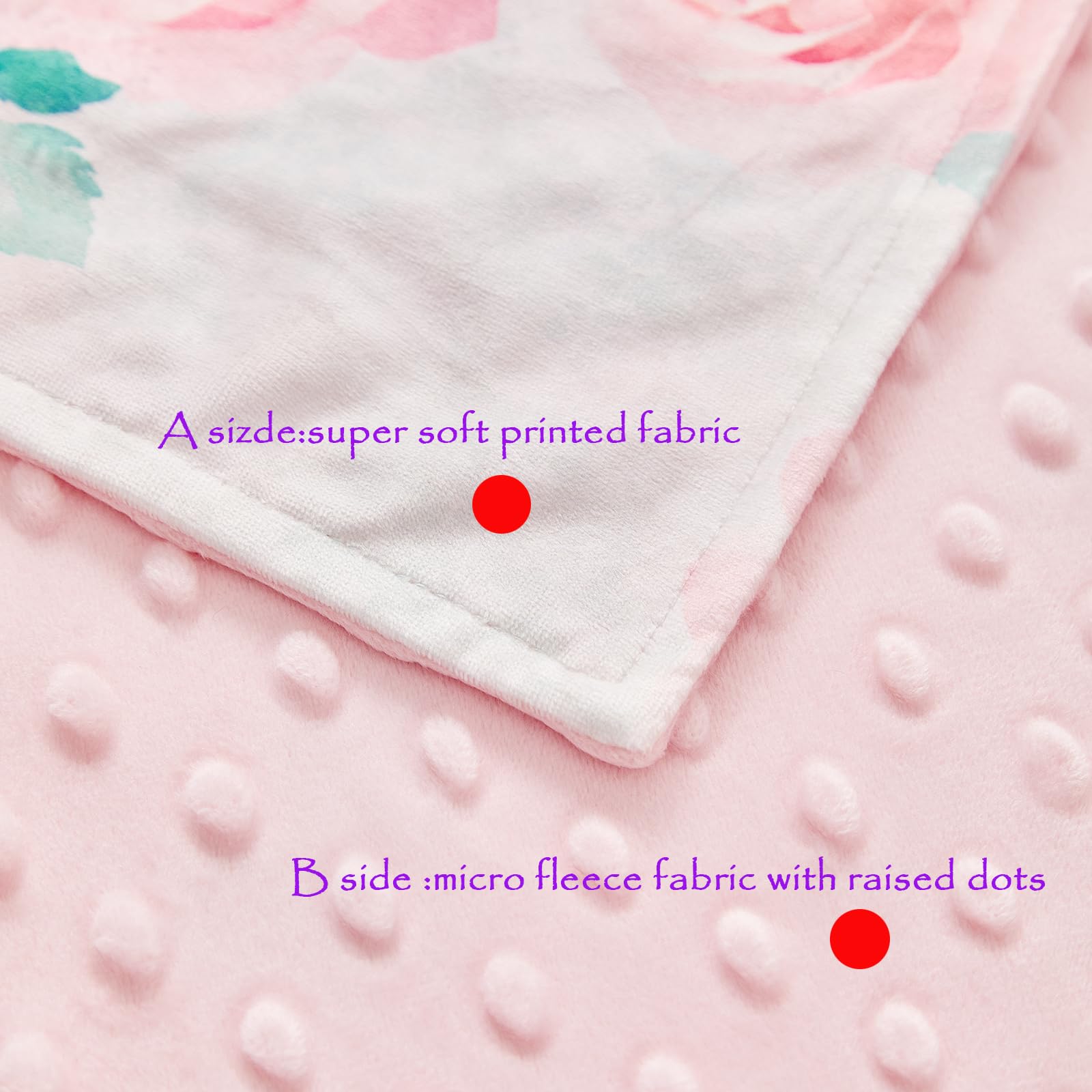 JHCHMX Floral 75x100cm Baby Blanket Ultra Soft Breathable and Warm Swaddle Blanket Portable Sleeping Blanket for Newborns,Unisex - Image 4